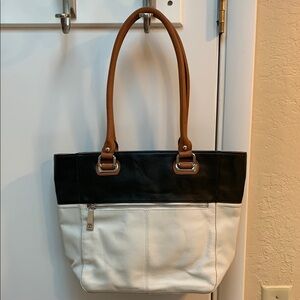 Elegant Black and White Tote Bag